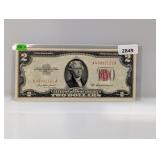 1953-A Red Seal $2 US Note