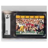 1985 Topps #148 Joe Montana HOF (Nice) SGC 9