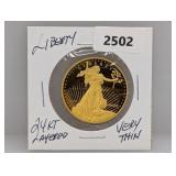 24KT Gold Very Thin Layered Comm Copy