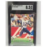 2002 Tom Brady Stadium Club #18 SGC 8.5