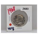 1968 40% Silv JFK Half $1 Dollar