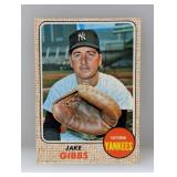1967 Topps/Milton Bradley Jake Gibbs Corners/Edges