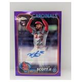 /250 2024 Topps Chrome Scott II RC Auto Purple