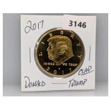 2047 Gold Layered Trump Medallion
