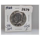 1968 40% Silv JFK Half $1 Dollar