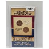 1960 BU Sm & Lg Date Lincoln Mem Penny