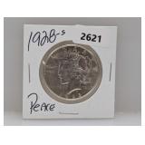 1928-S 90% Silv Peace $1 Dollar