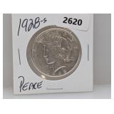 1928-S 90% Silv Peace $1 Dollar