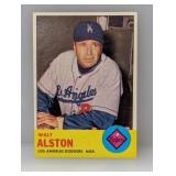 1963 Topps #154 Walter Alston Mgr. Surface/Edges