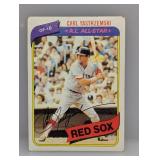 1980 Topps All-Star Carl Yastrzemski #720 Damage