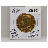 1976 24KT Gold Layered JFK Half $1
