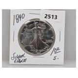 1890 1oz .999 Silv Eagle $1 Dollar