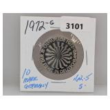 1972-G .625 Silv Germany 10 Mark