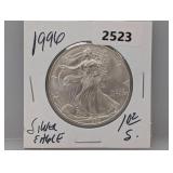 1996 1oz .999 Silv Eagle $1 Dollar
