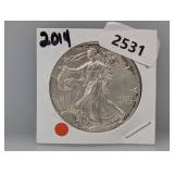 2014 1oz .999 Silv Eagle $1 Dollar