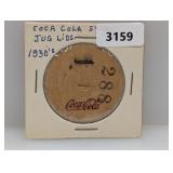Coca Cola Syrup Jug Lid (1930s)