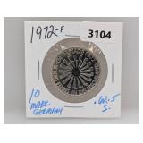 1972-F .625 Silv Germany 10 Mark