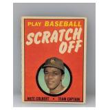 1970 Topps Scratch-OFFS Colbert Unscratched Damage