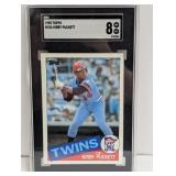 1985 Topps #536 Kirby Puckett RC HOF SGC 8