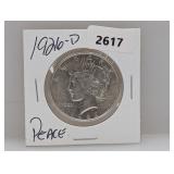 1926-D 90% Silv Peace $1 Dollar