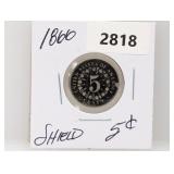 1866 Shield Nickel