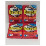 (4) 1988 Donruss Baseball Packs