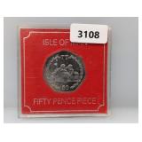 Isle of Man Fifty Pence Piece