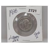 1928 90% Silv Liberty Quarter