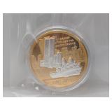 Gold Layered 9/11 10th Ann Medal