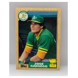 1987 Topps All-Star Rookie Jose Canseco RC Edges