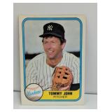 1981 Fleer #81 Tommy Johnï¿½Surface/Edges