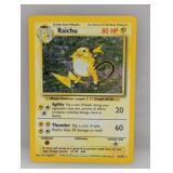 Pokemon 1999 Raichu Holo 14 Edges/Corners/Indents