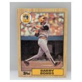 1987 Topps Barry Bonds RC #320 Corners
