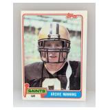 1981 Topps Archie Manning #158 Crease/Edges