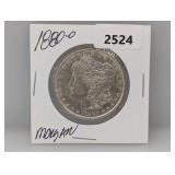 1880-O 90% Silv Morgan $1 Dollar