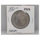 1881-O 90% Silv Morgan $1 Dollar