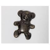 .925 Sterl Hollow Bear Brooch
