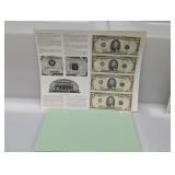 Bureau of Engraving & Printing Uncut $5 Sheet