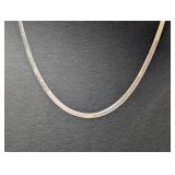 20" .925 Sterl Herringbone Chain Necklace