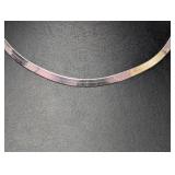 16" .925 Sterl Herringbone Chain Necklace