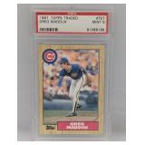 1987 Topps Traded Greg Maddux #70T PSA 9