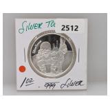 1oz .999 Silv Towne Round