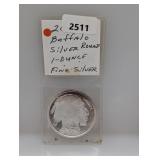 1oz .999 Silv Buffalo Round