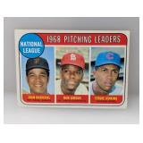 1968 Topps Leaders Marichal Gibson Jenkins Edges