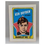 1971/72 Topps Story Booklets Hockey Ken Dryden HOF