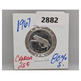 1967 80% Silv Canada Quarter