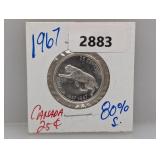 1967 80% Silv Canada Quarter