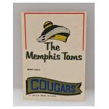 1973/74 Topps Team Stickers Tams/Cougars Indents