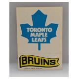 1973/74 Topps Stickers Maple Leafs/Bruins Line