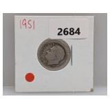 1951 90% Silv Roos Dime